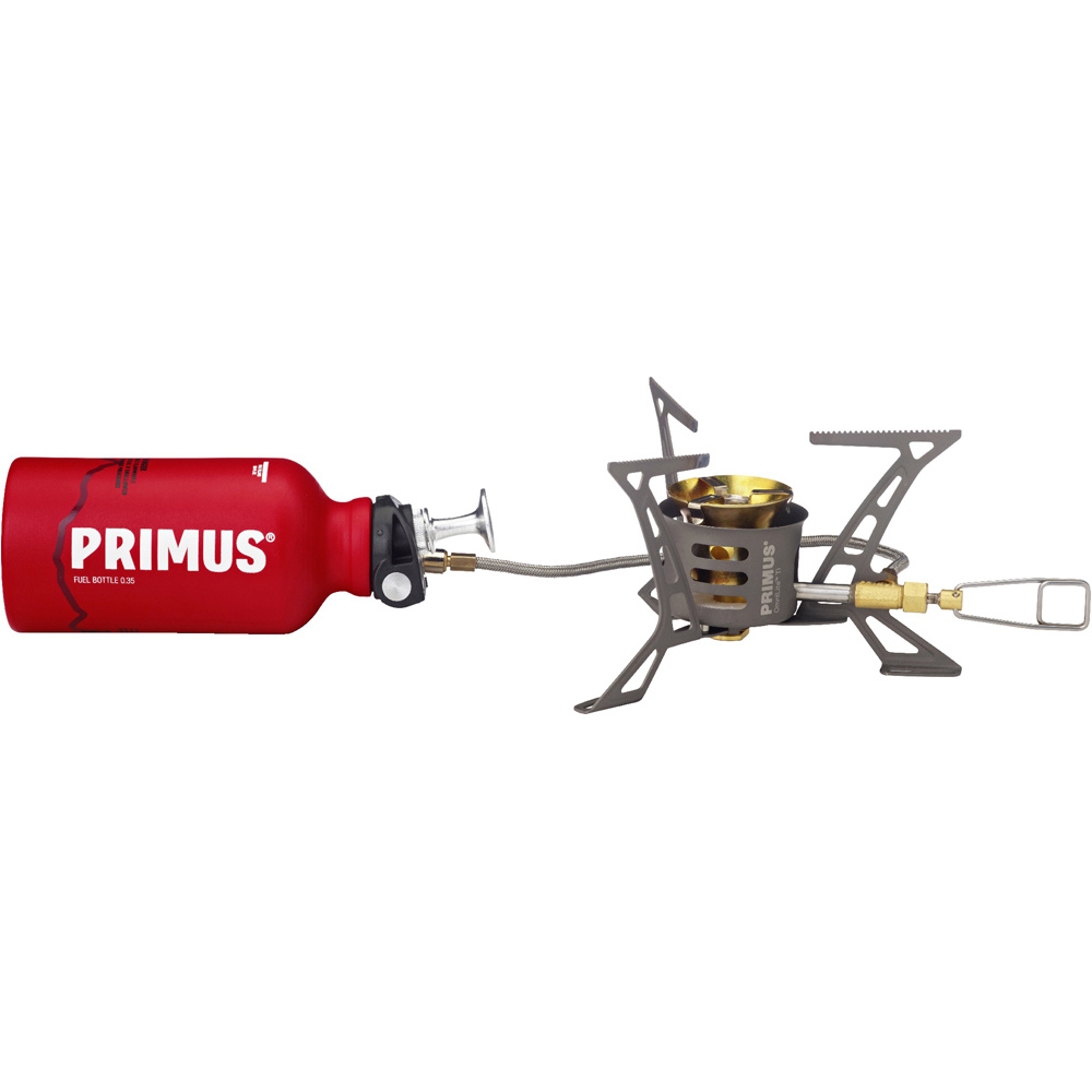 Primus hornillo montaña OMNILITE TI mas FUEL BOTTLE 0,35 l vista frontal