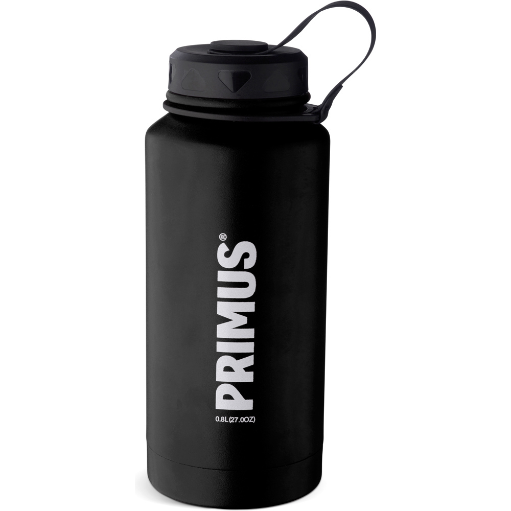 Primus termos TRAILBOTTLE VACUUM INOX 0,8 l Black vista frontal