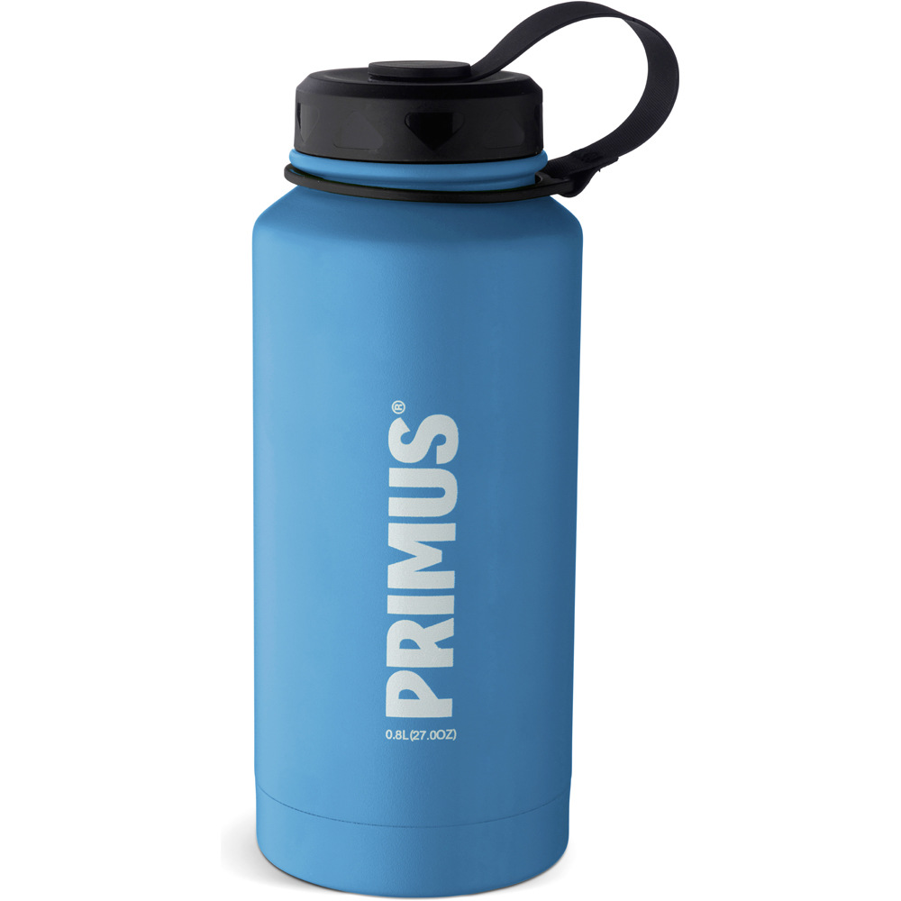 Primus termos TRAILBOTTLE VACUUM INOX 0,8 l Blue vista frontal