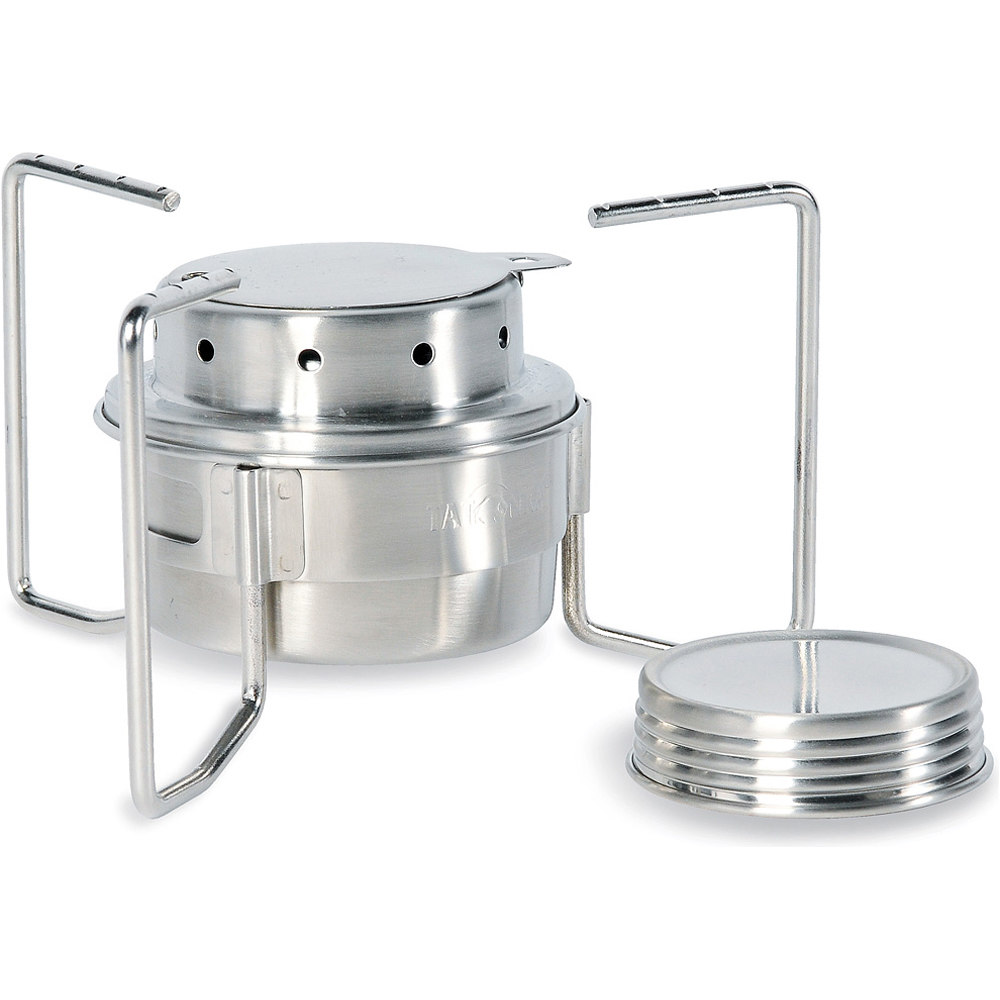 Tatonka hornillo montaña BURNER SET quemador alcohol Inox vista frontal