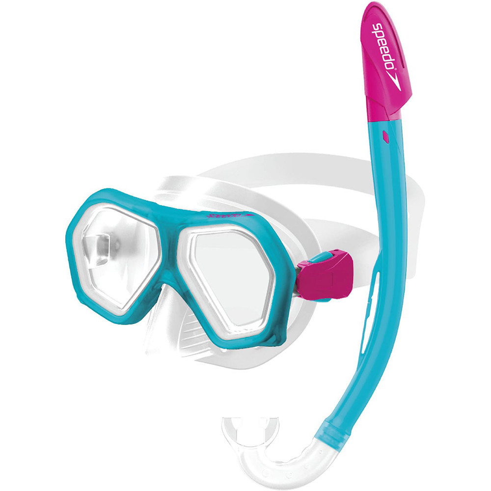 Speedo kit gafas y tubo snorkel niño SPEEDO LEISURE JUNIOR DUAL LENSES COMBO vista frontal