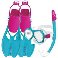 SPEEDO LEISURE JUNIOR DUAL LENSES AND FINS SET