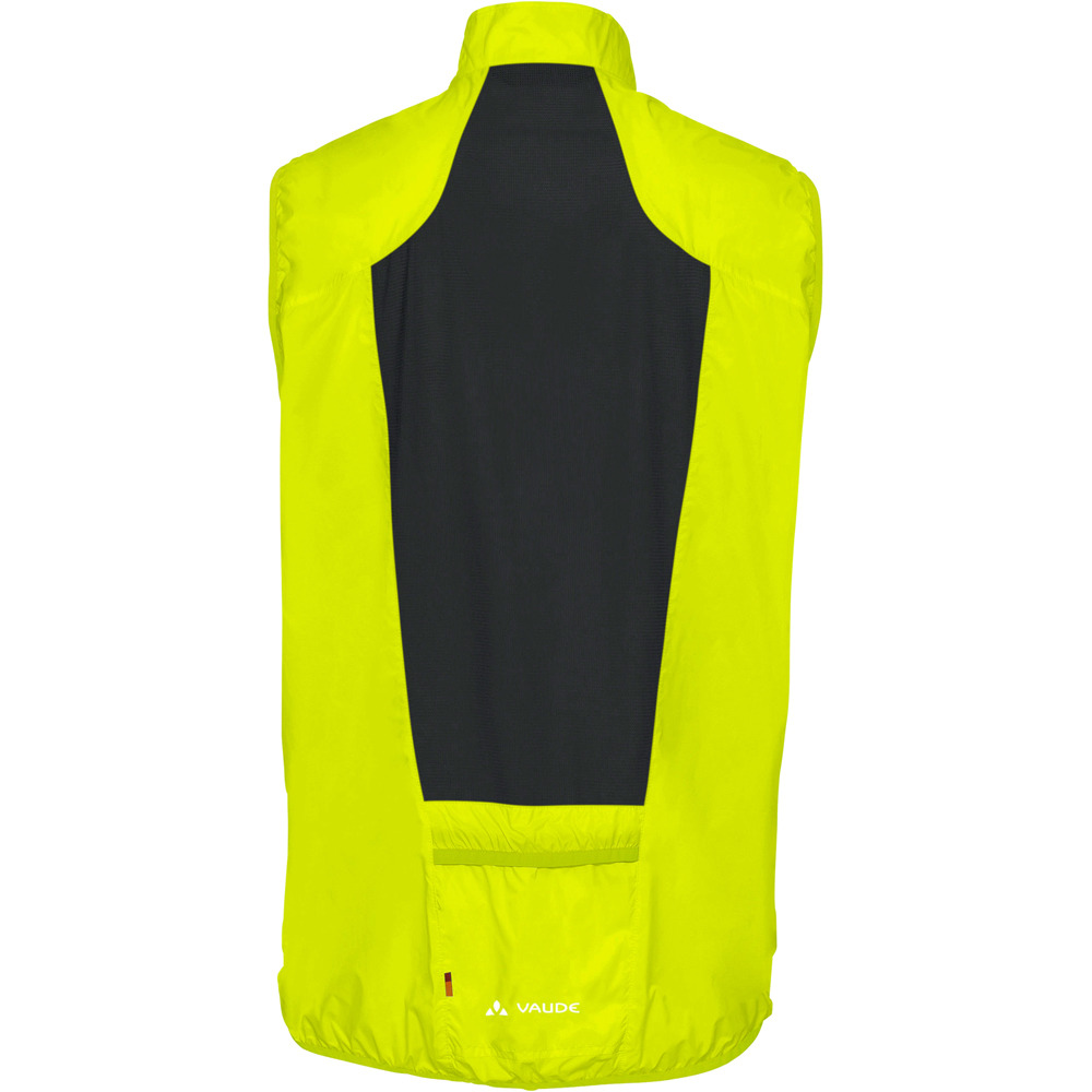 Vaude chaleco ciclismo cortavientos Mens Air Vest III vista trasera