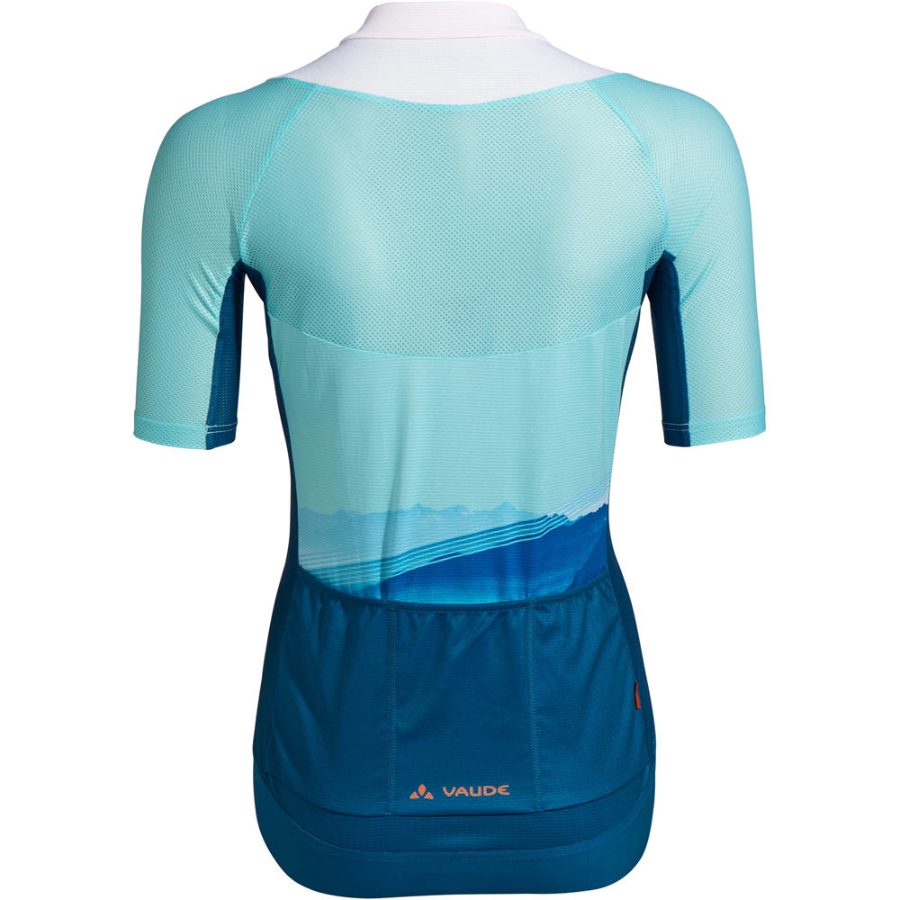 Vaude maillot manga corta mujer Womens Majura FZ Tricot II vista trasera