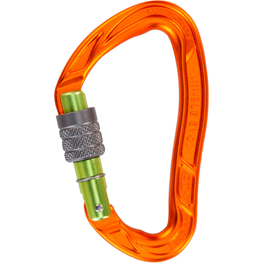 Climbing mosquetón seguridad NIMBLE EVO SG - screw gate vista frontal