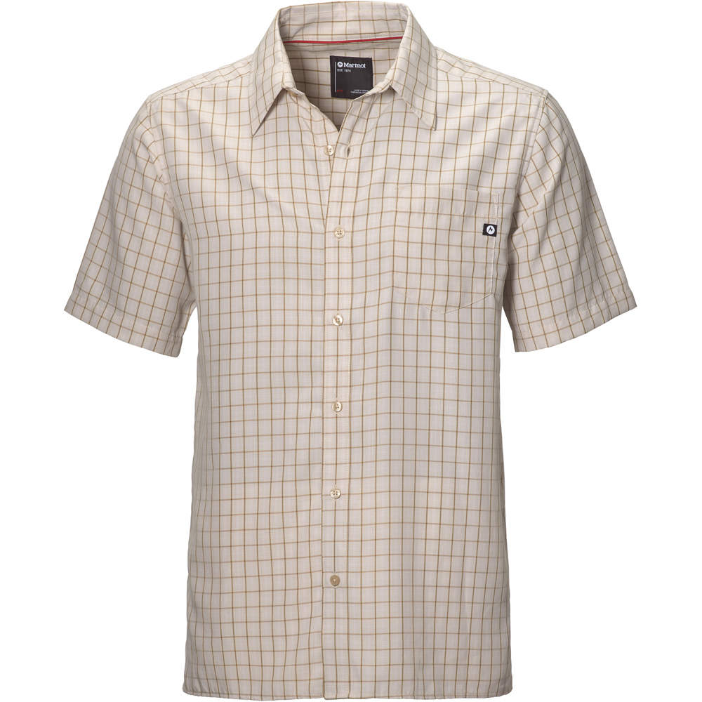 Marmot camisa montaña manga corta hombre Eldridge SS GR vista frontal