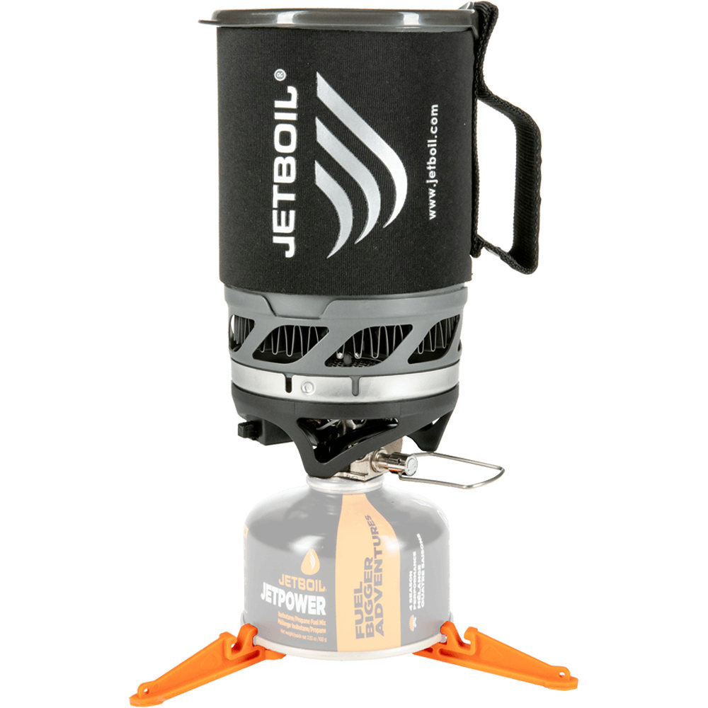 Jetboil hornillo montaña MicroMo Carbon vista frontal