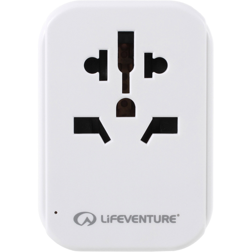 Lifeventure varios instrumento World to AUS/China Travel Adaptor with U vista frontal