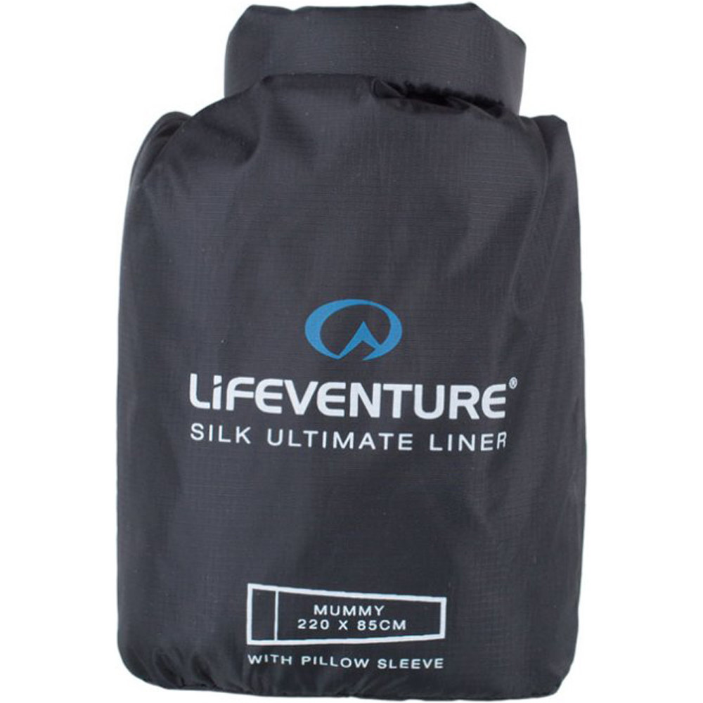 Lifeventure varios montaña Silk Ultimate Sleeping Bag Liner, Mummy vista frontal