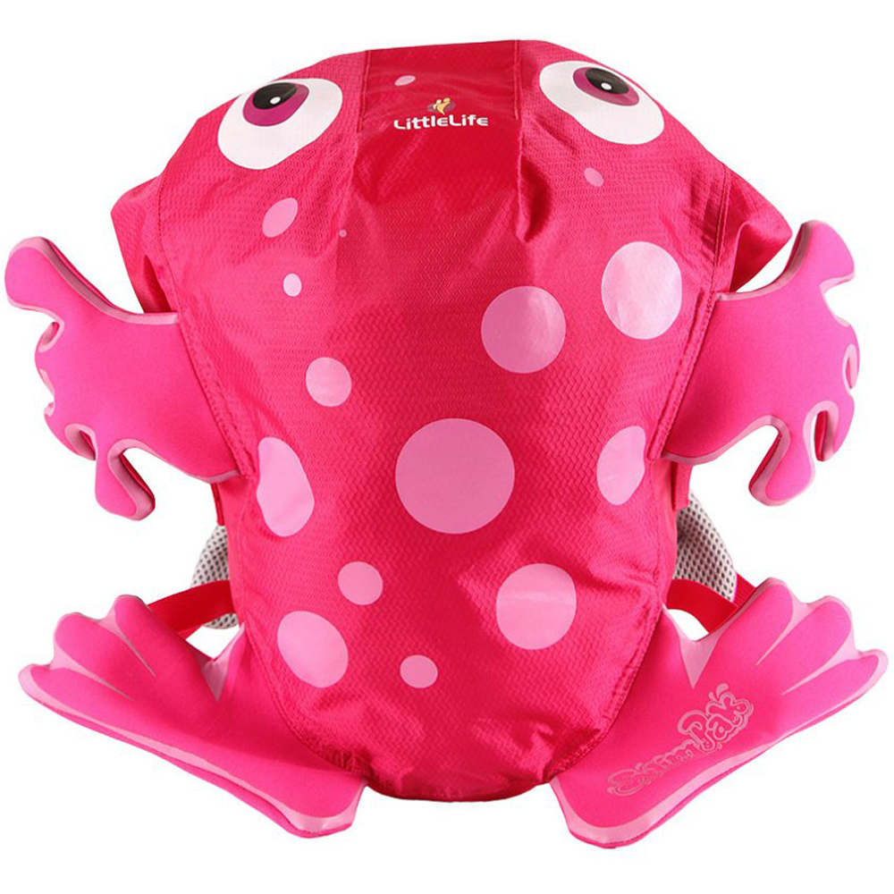 Littelife mochila deporte niño Animal Kids SwimPak - Pink Frog vista frontal