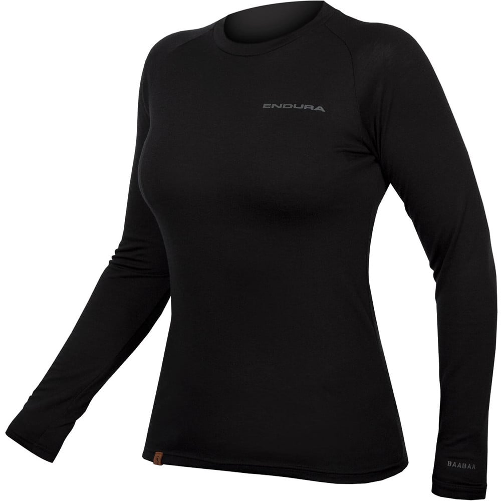 Endura camiseta térmica mujer Camiseta interior de mujer BaaBaa M/L vista frontal