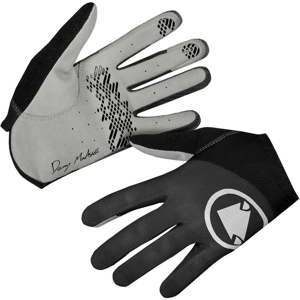 Hummvee lite icon guantes largos ciclismo Negro (XL)