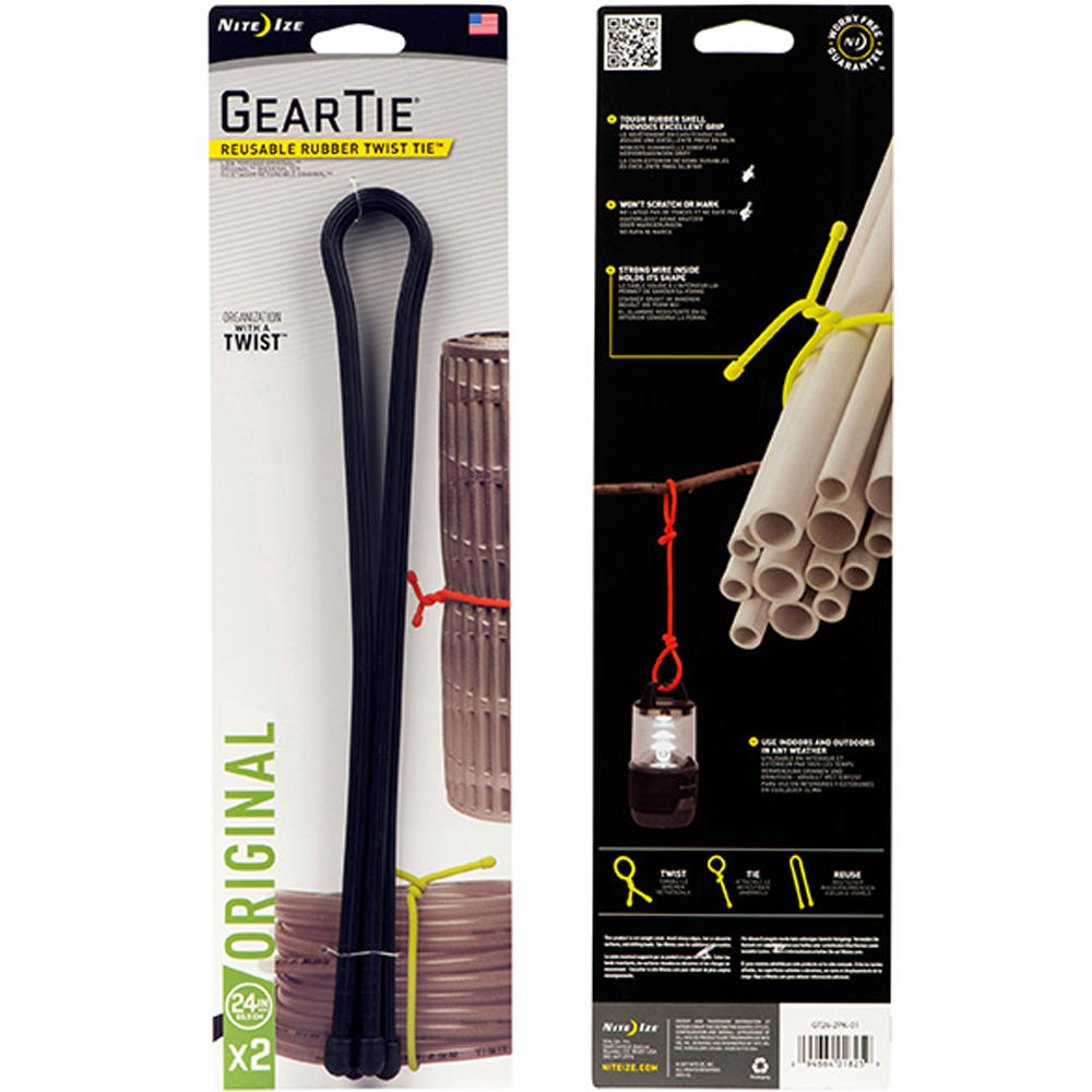 Nite Ize accesorios tiendas de campaña GEARTIE 18- BRIDA REUTILIZABLE 60,96CM -PACK2 vista frontal