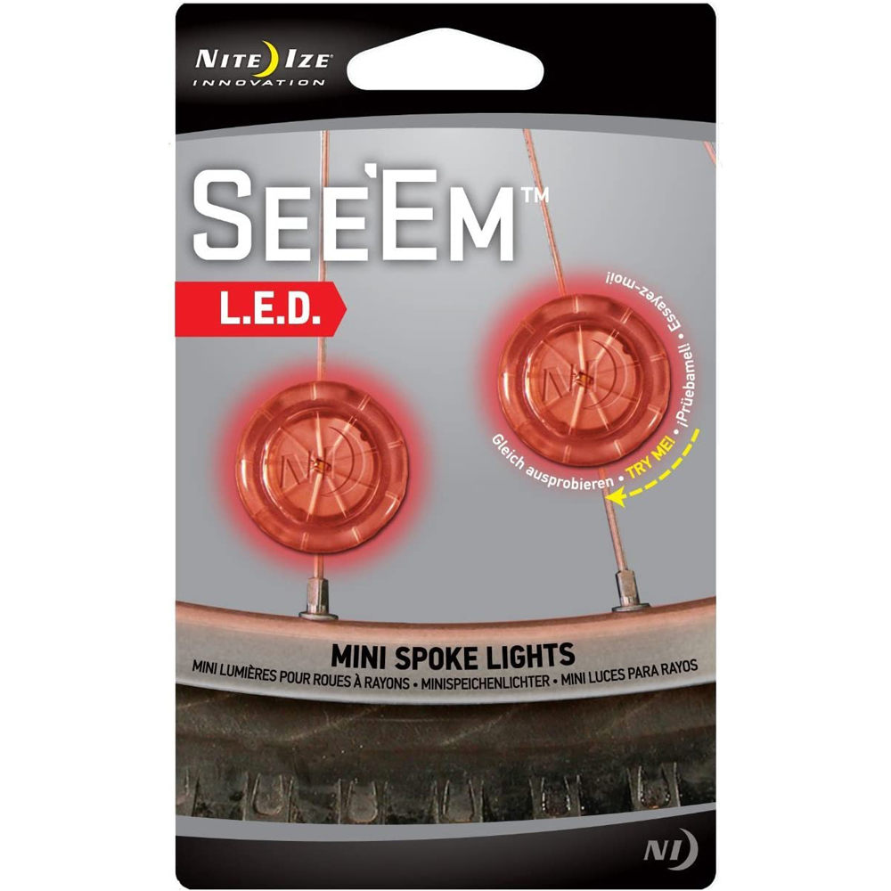 Nite Ize cepillos y limpieza bicicleta SEEEM LUZ LED PARA RADIO BICI PACK 2 vista frontal