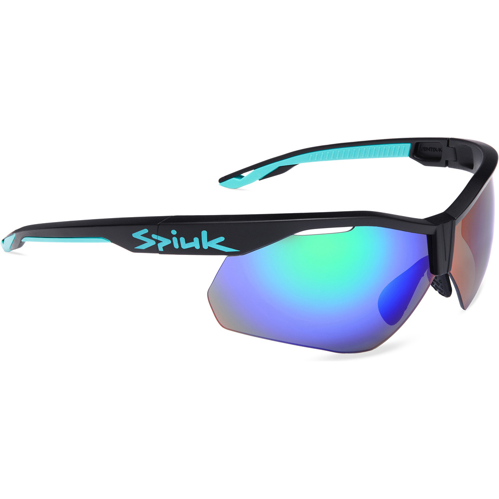 Spiuk gafas ciclismo VENTIX-K LENTE ESPEJO VERDE vista frontal