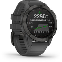 Garmin pulsómetros con gps FENIX 6 Pro Solar Negro correa gris 08