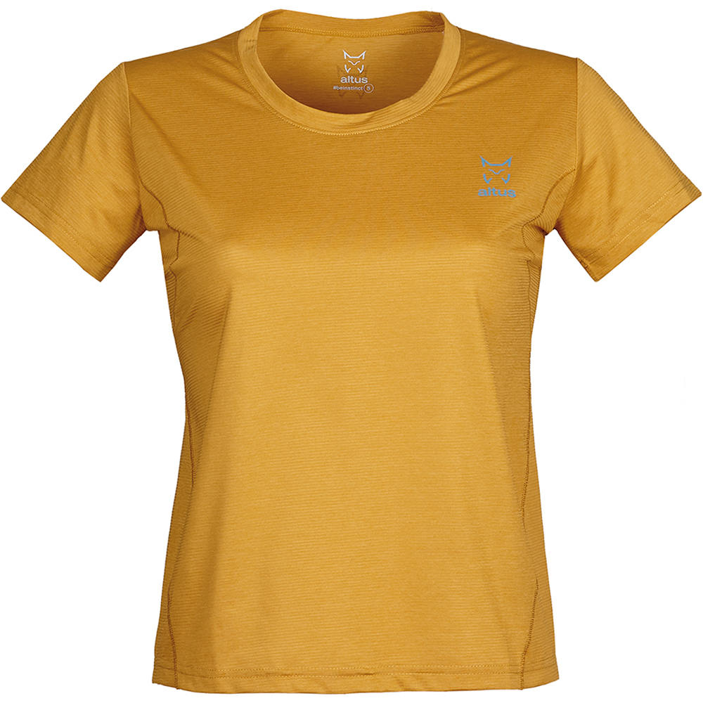 Altus camiseta montaña manga corta mujer CORAL vista frontal