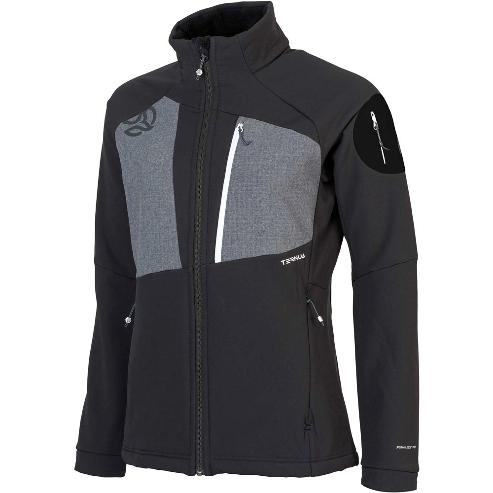 Ternua chaqueta softshell mujer CHAQUETA KRIKKA HARD JKT W vista frontal