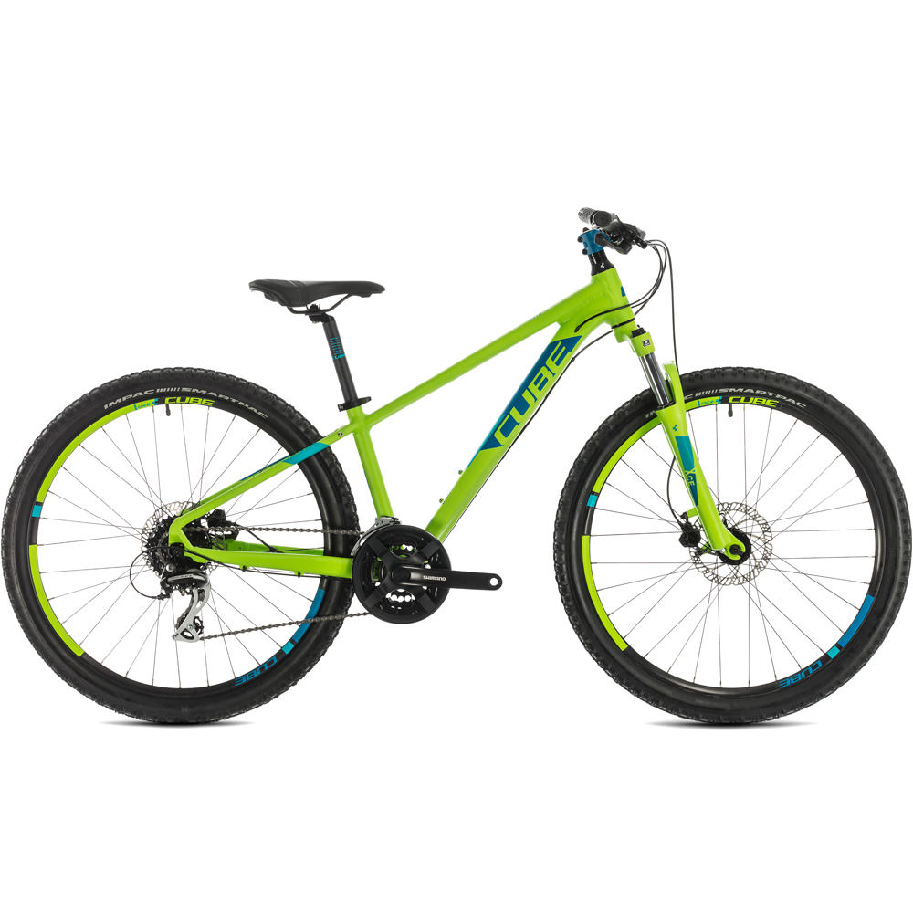 Cube bicicletas de montaña CUBE ACID 260 DISC GREEN N BLUE 2020 26' vista frontal