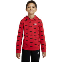 Nike sudadera niño B NSW SCRIPT AOP PO vista frontal