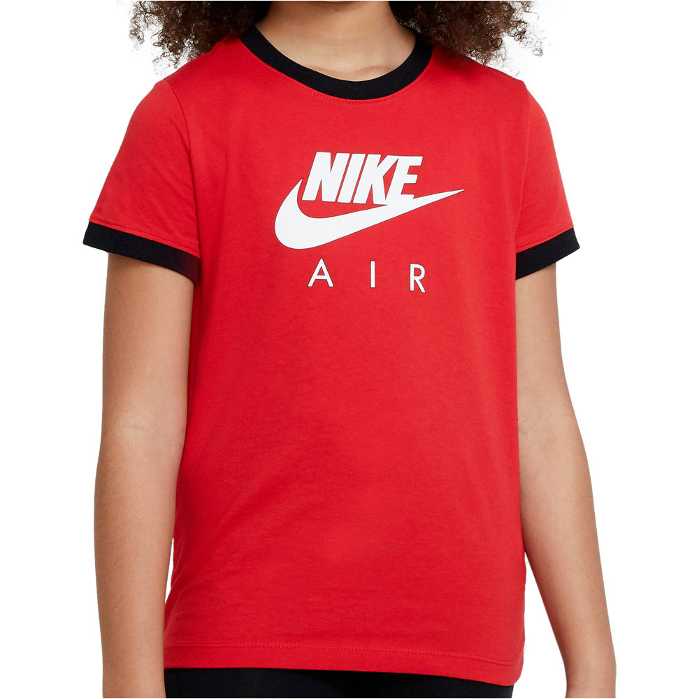 Nike camiseta manga corta niña G NSW TEE RINGER NIKE AIR vista detalle