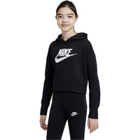 Nike sudadera niña G NSW CROP HOODIE FILL vista frontal