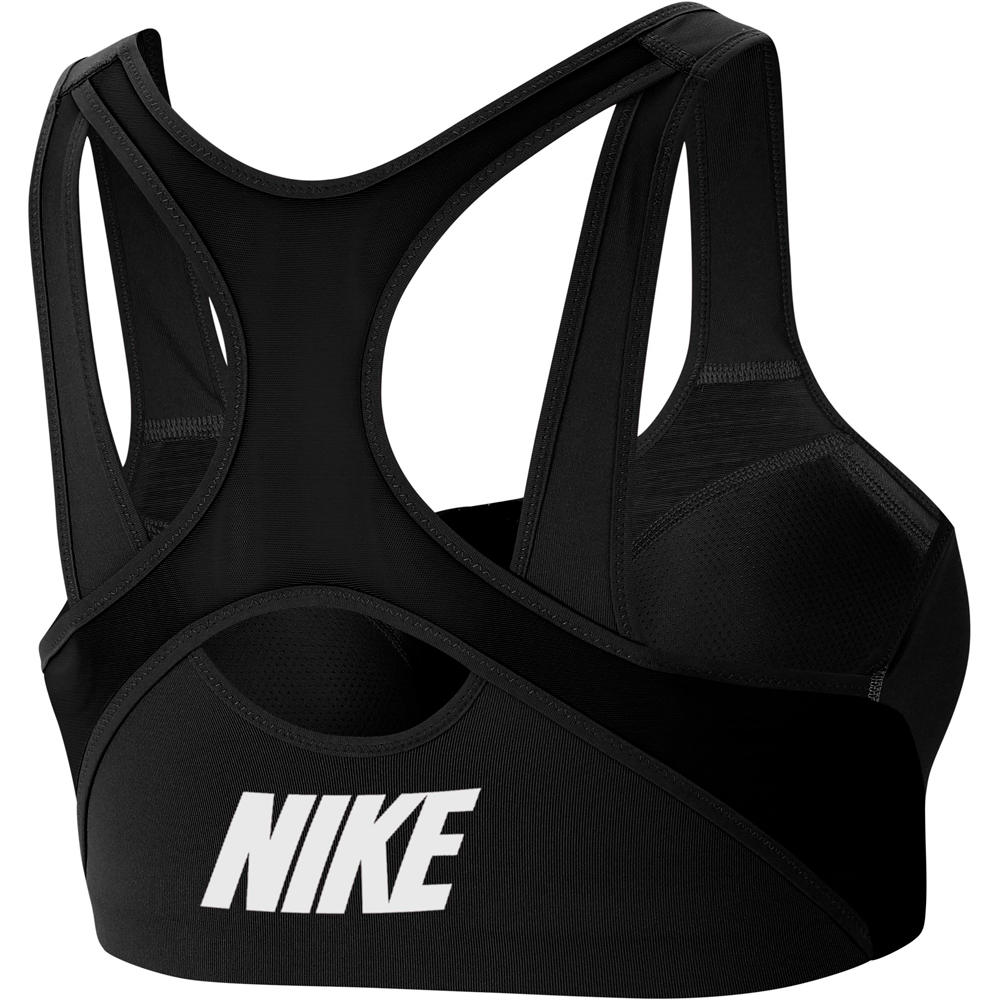 Nike sujetadores deportivos W NK DF SHAPE ZIP FRONT BRA vista trasera