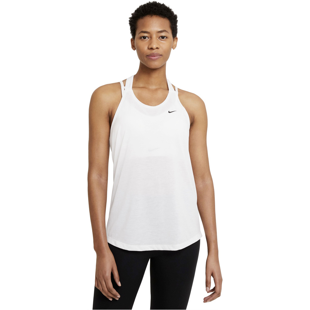 Nike camiseta tirantes fitness mujer W NK DRY ESS ELASTIKA TANK vista frontal