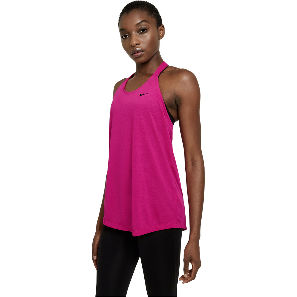 Nike camiseta tirantes fitness mujer W NK DRY ESS ELASTIKA TANK vista frontal