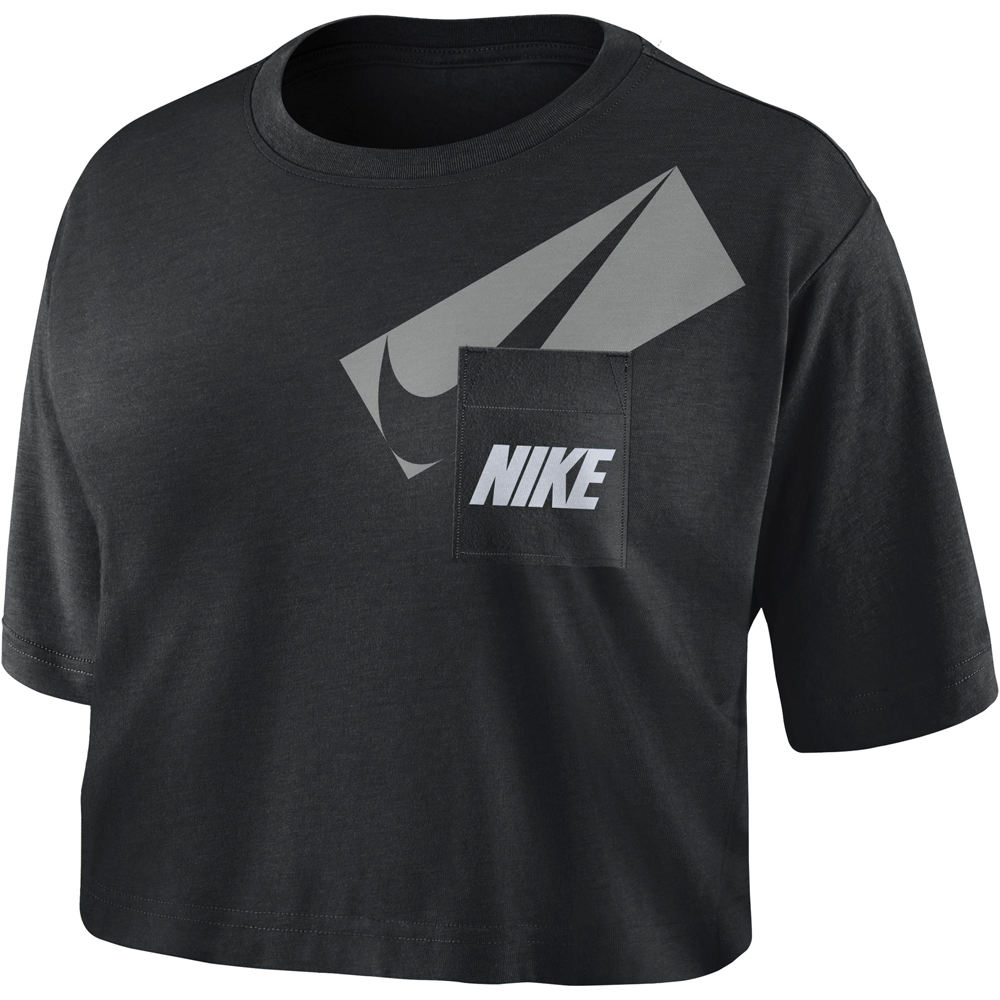 Nike camisetas fitness mujer W NK DRY GRX CROP TOP vista frontal