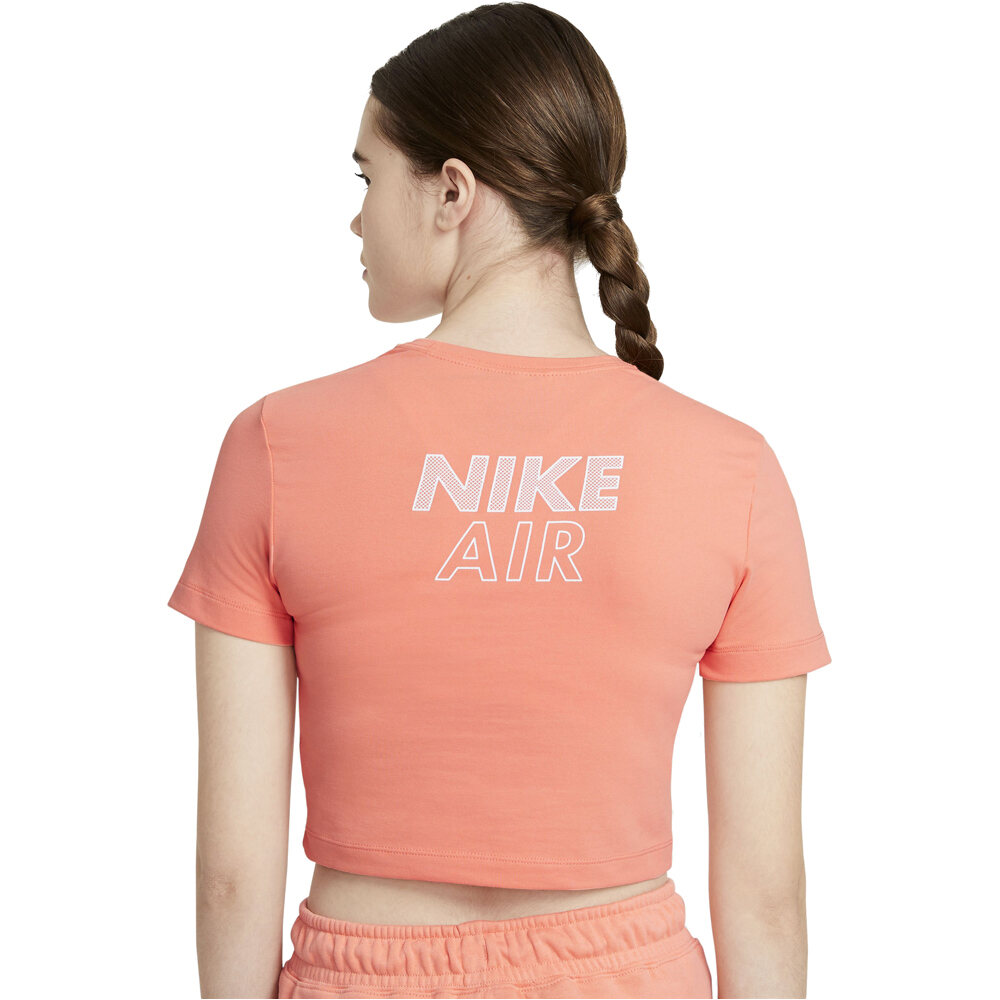 Nike camiseta manga corta mujer W NSW AIR SS TOP CROP vista trasera