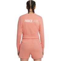 Nike sudadera mujer W NSW AIR CREW FLC vista trasera