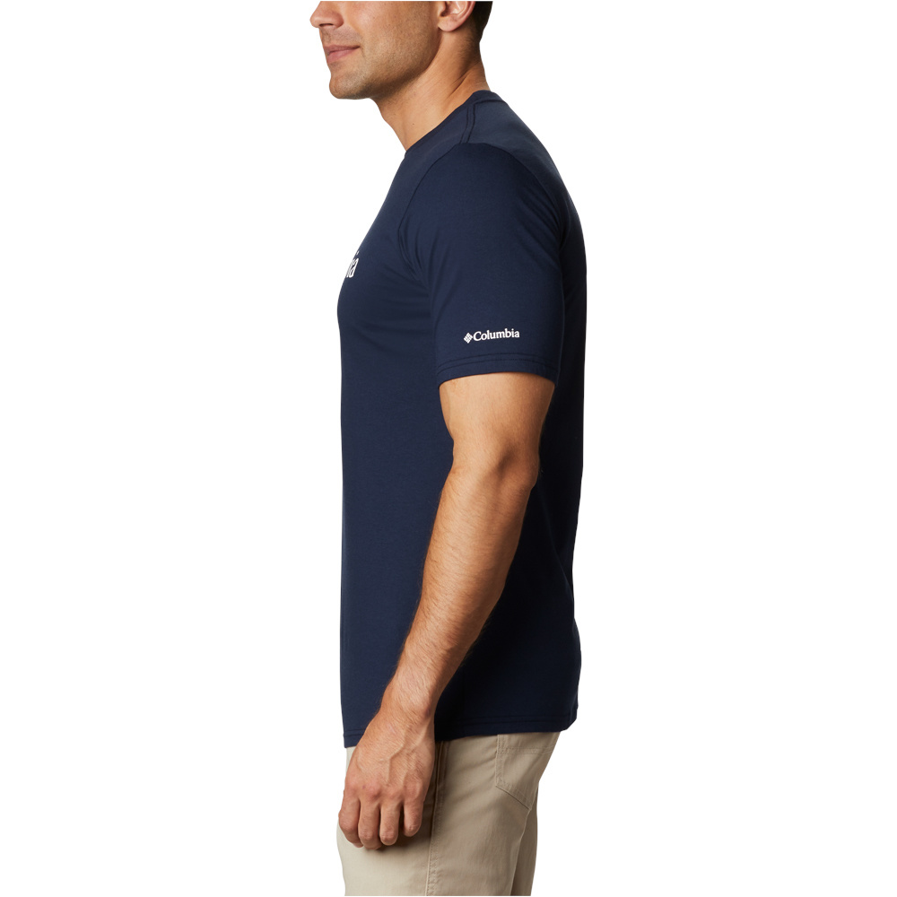 Columbia camiseta montaña manga corta hombre CSC Basic Logo  Short Sleeve vista detalle