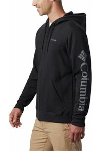 Columbia camiseta montaña manga larga hombre M Columbia  Logo Fleece FZ vista trasera