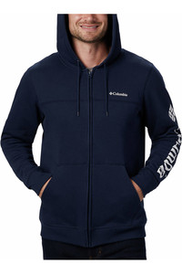 Columbia camiseta montaña manga larga hombre M Columbia  Logo Fleece FZ vista trasera