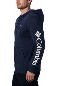 Columbia camiseta montaña manga larga hombre M Columbia  Logo Fleece FZ vista detalle