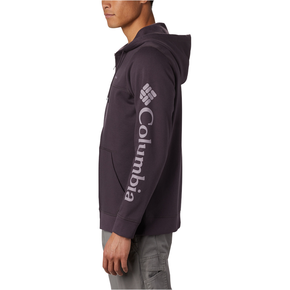 Columbia camiseta montaña manga larga hombre M Columbia  Logo Fleece FZ vista detalle