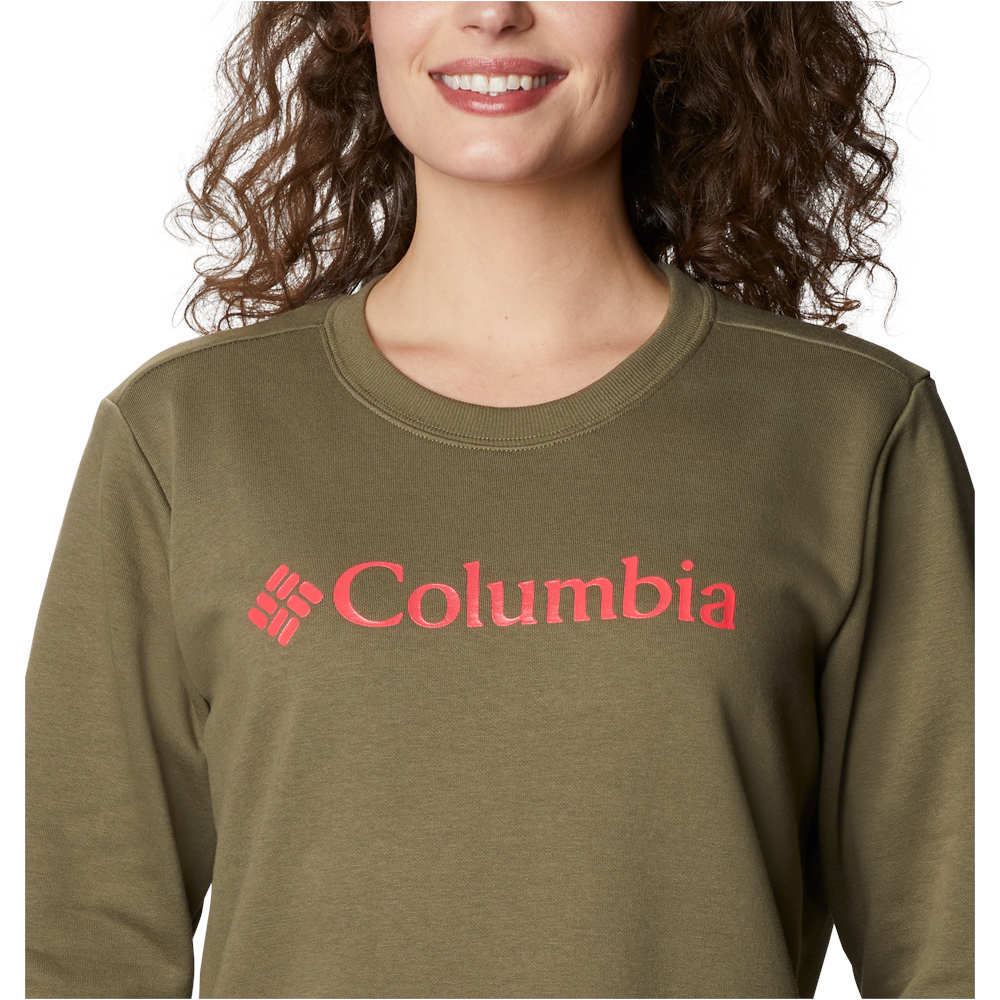 Columbia camiseta montaña manga larga mujer Columbia  Logo Crew 04