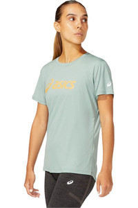 Asics camiseta entrenamiento manga corta mujer SAKURA ASICS SS TOP vista detalle