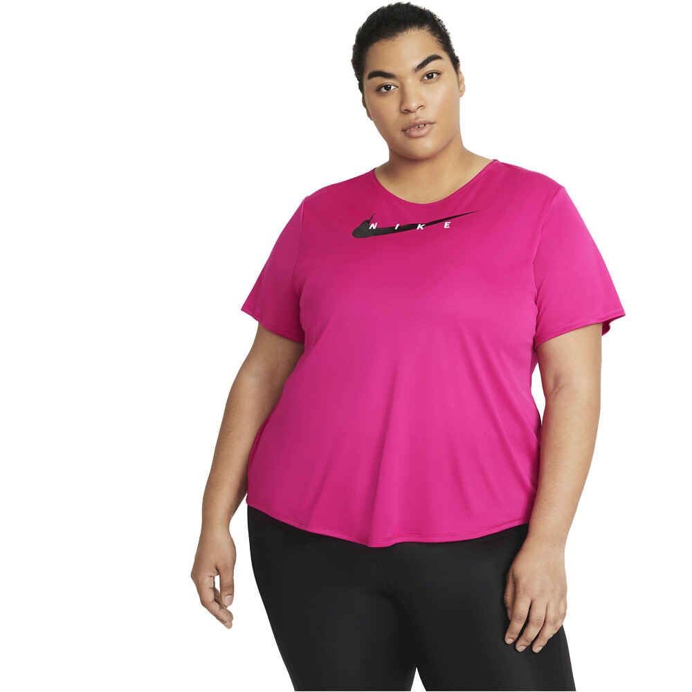 Nike camiseta entrenamiento manga corta mujer W NK SWOOSH RUN TOP SS vista frontal