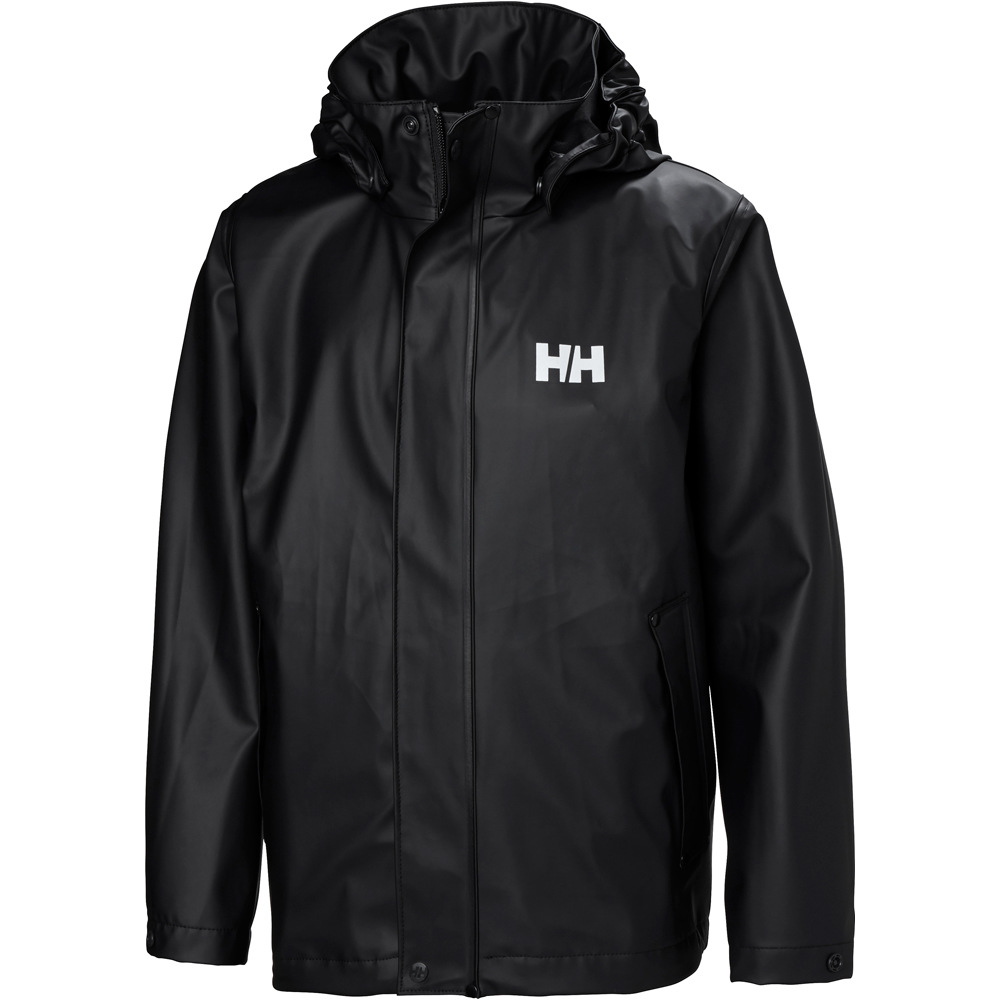 Helly Hansen chubasquero impermeable niño JR MOSS JACKET vista frontal