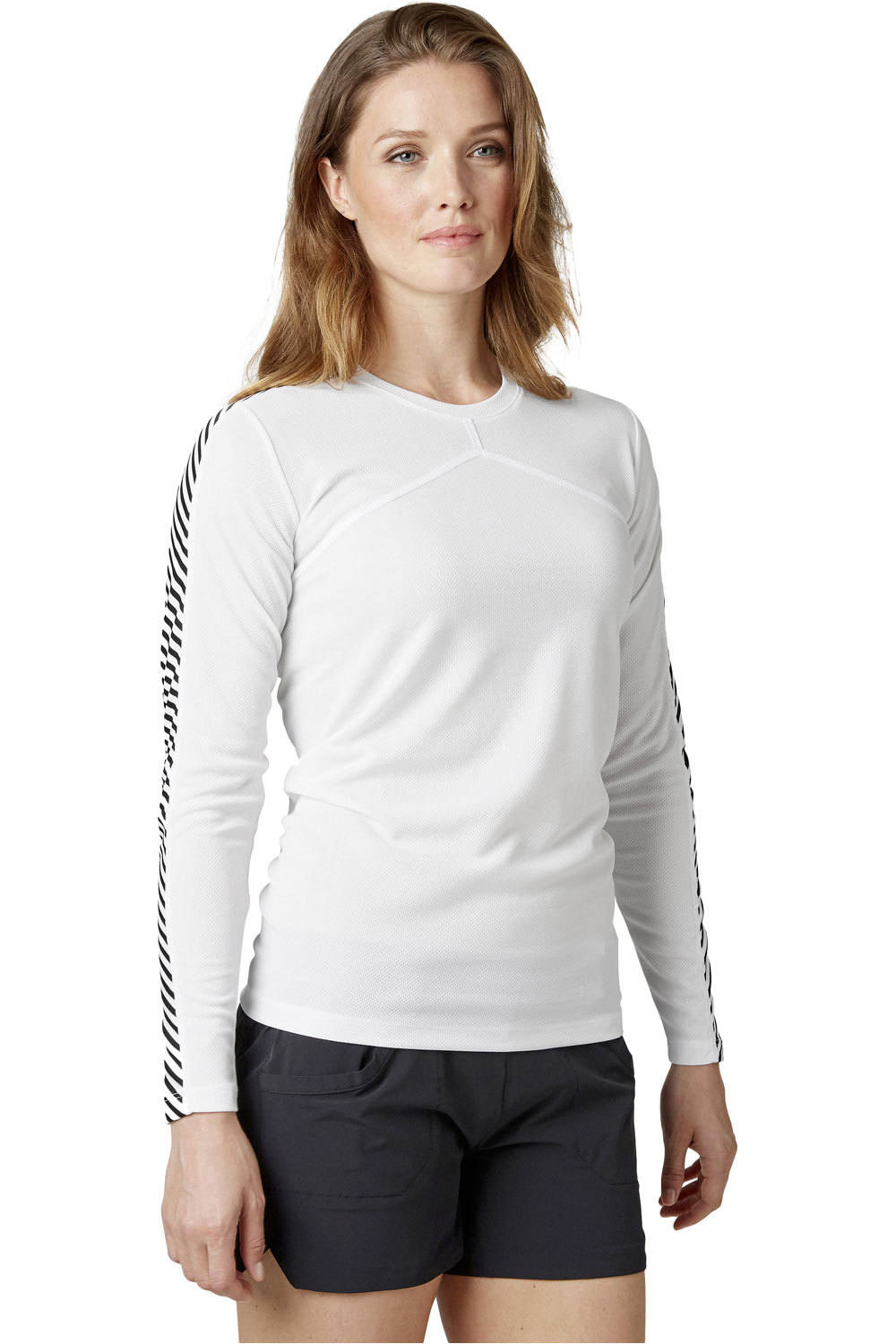 Helly Hansen camiseta térmica manga larga mujer W HH LIFA CREW vista frontal