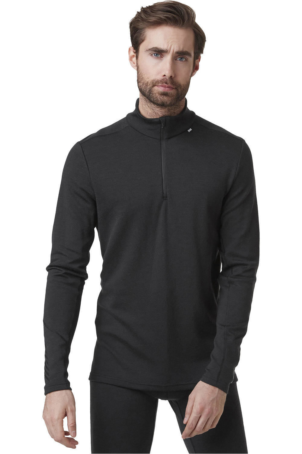 Helly Hansen camiseta térmica manga larga hombre LIFA MERINO MIDWEIGHT 1/2 ZIP vista frontal