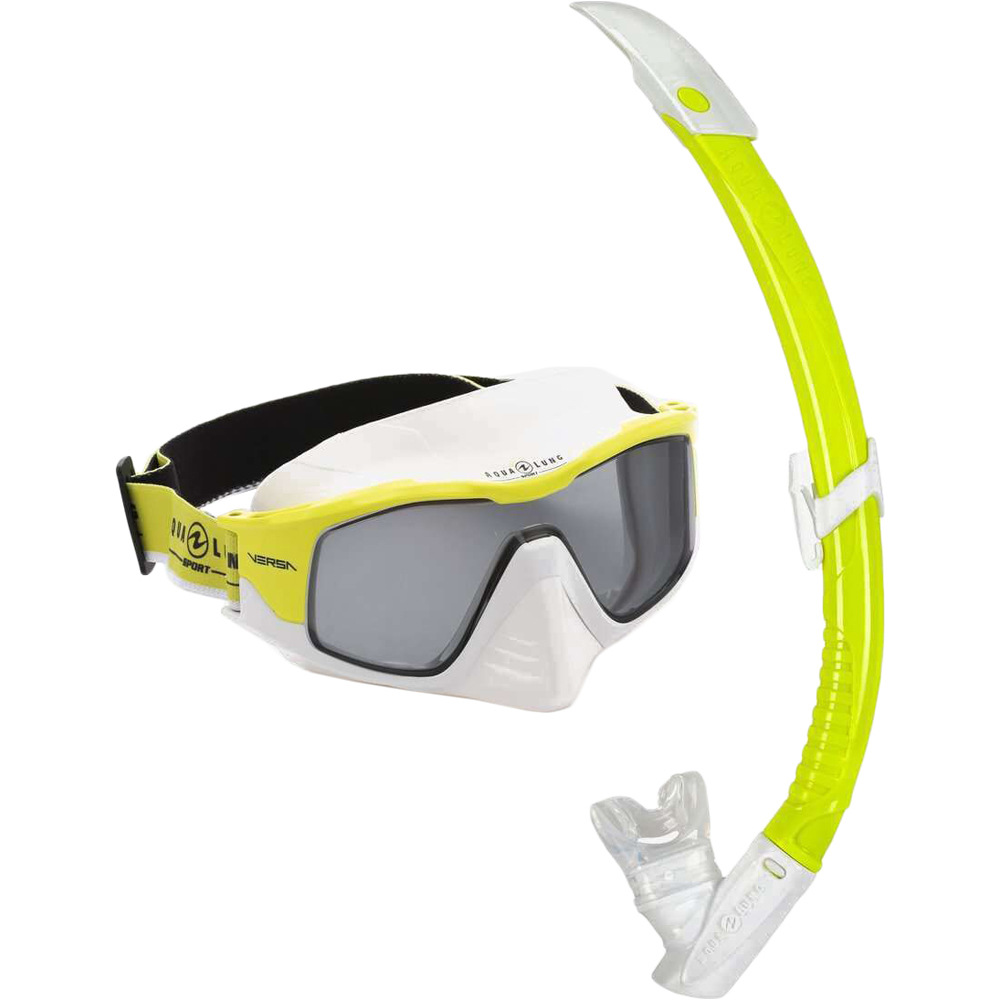 Aqualung kit gafas y tubo snorkel COMBO VERSA vista frontal