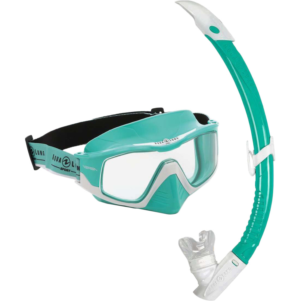 Aqualung kit gafas y tubo snorkel COMBO VERSA vista frontal