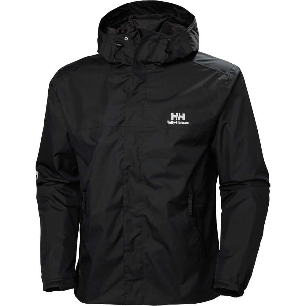 Ervik chaqueta impermeable hombre Negro (L)