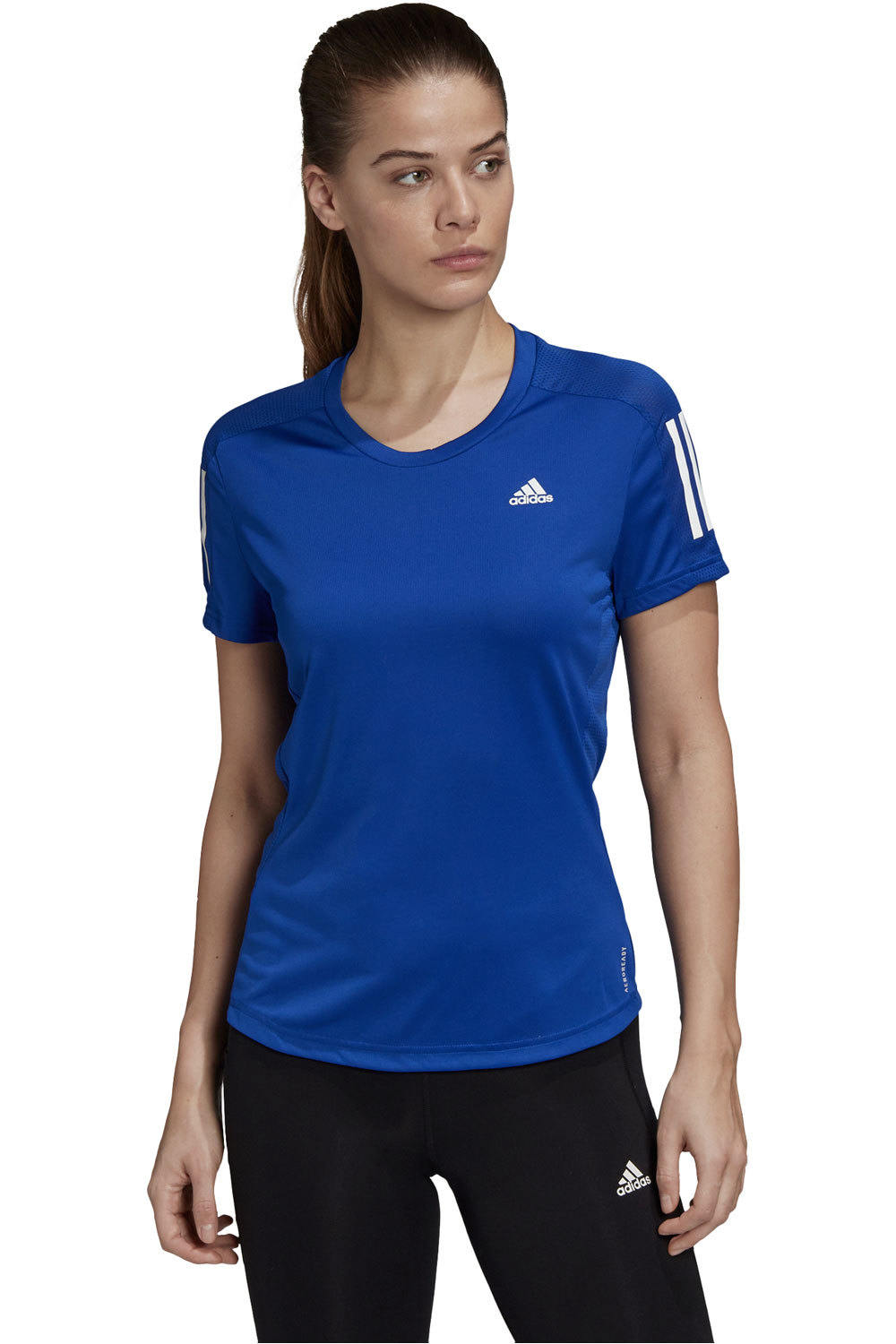 adidas camiseta entrenamiento manga corta mujer OWN THE RUN TEE vista frontal