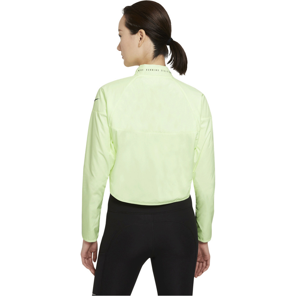 Nike CHAQUETA RUNNING MUJER W NK RUN DVN TOP MID vista trasera