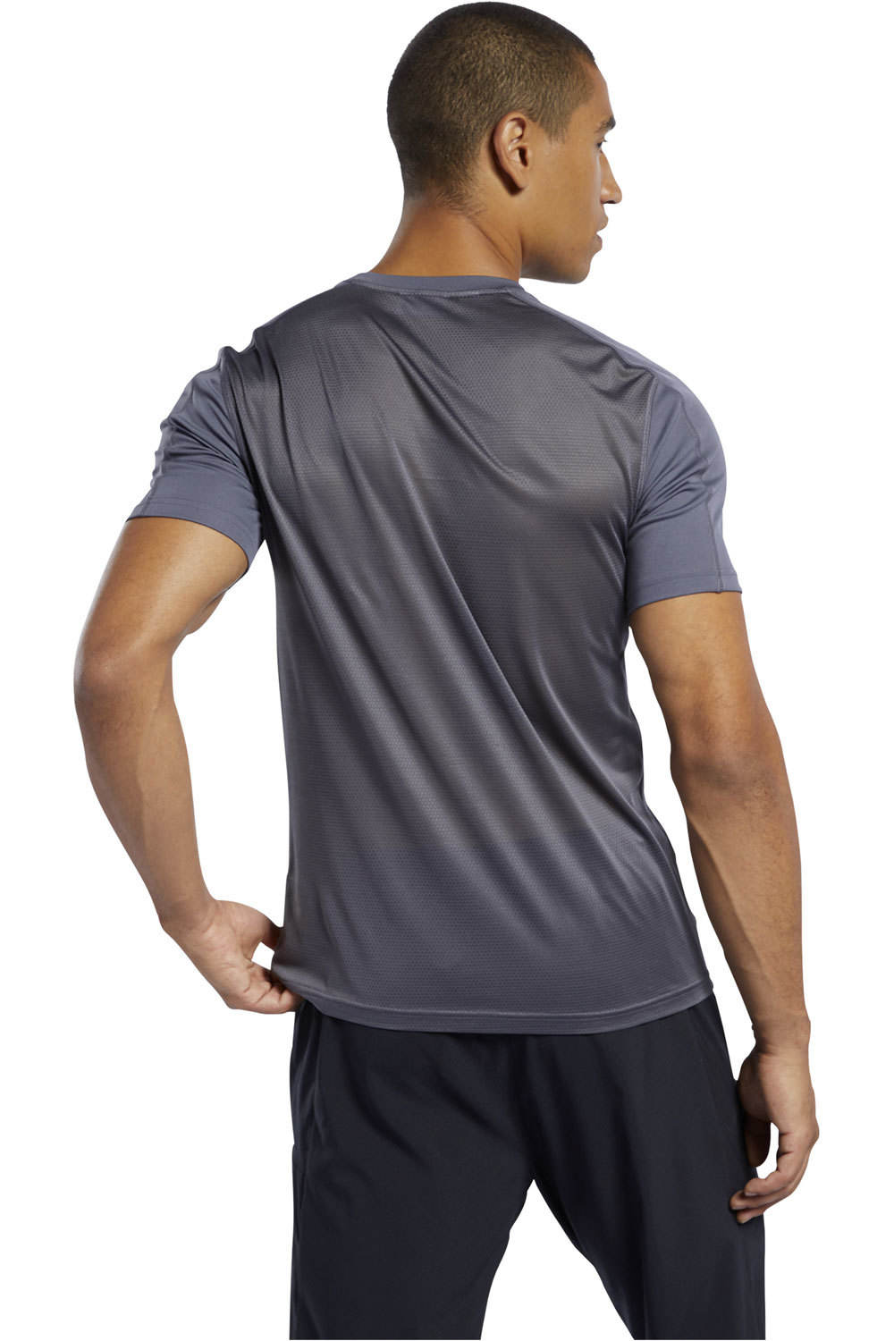 Reebok camiseta fitness hombre WOR COMM SS TECH TEE vista trasera