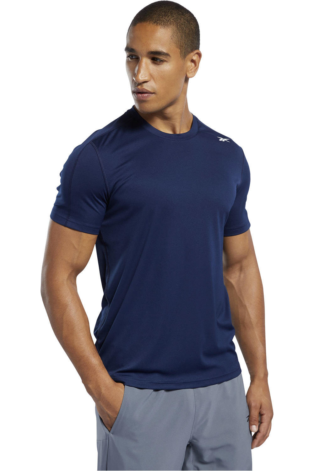 Reebok camiseta fitness hombre WOR COMM SS TECH TEE vista frontal